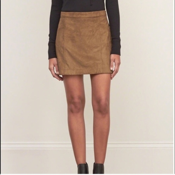 Suede Abercrombie Skirt - Picture 1 of 2